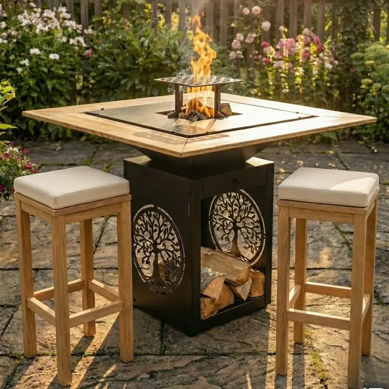 BBQ Fire Table Grand-Transformer Cube 75
