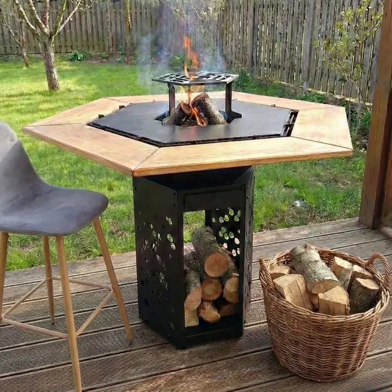 BBQ Fire Table Grand-Transformer Hex 75