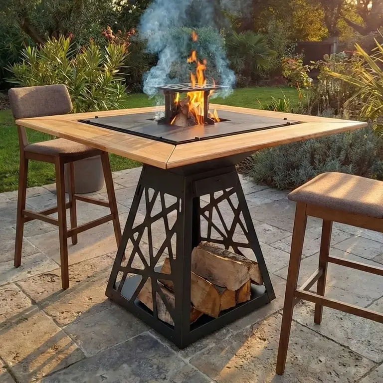 BBQ Fire Table Grand-Transformer Quad 75