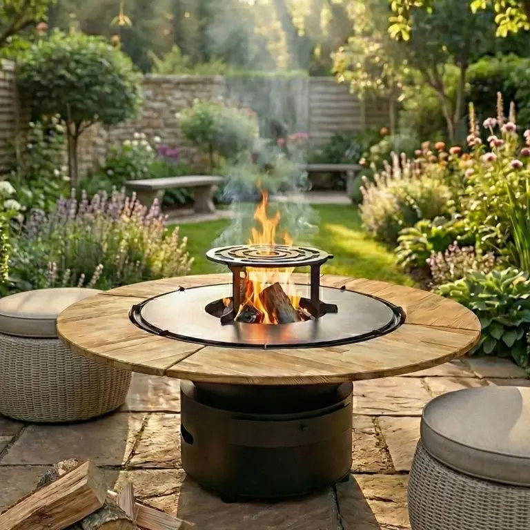 BBQ Fire Table Lounge-Transformer Round 75