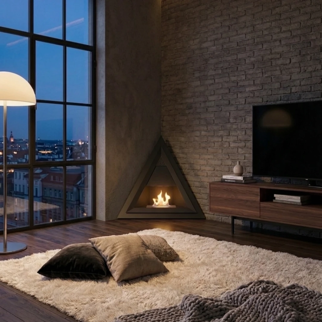 Bio Fireplace Trigon Corner
