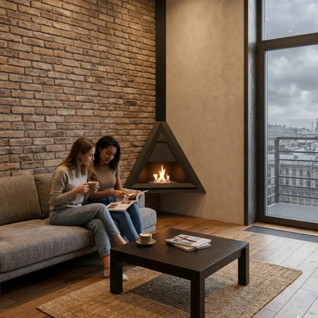 Bio Fireplace Trigon Corner