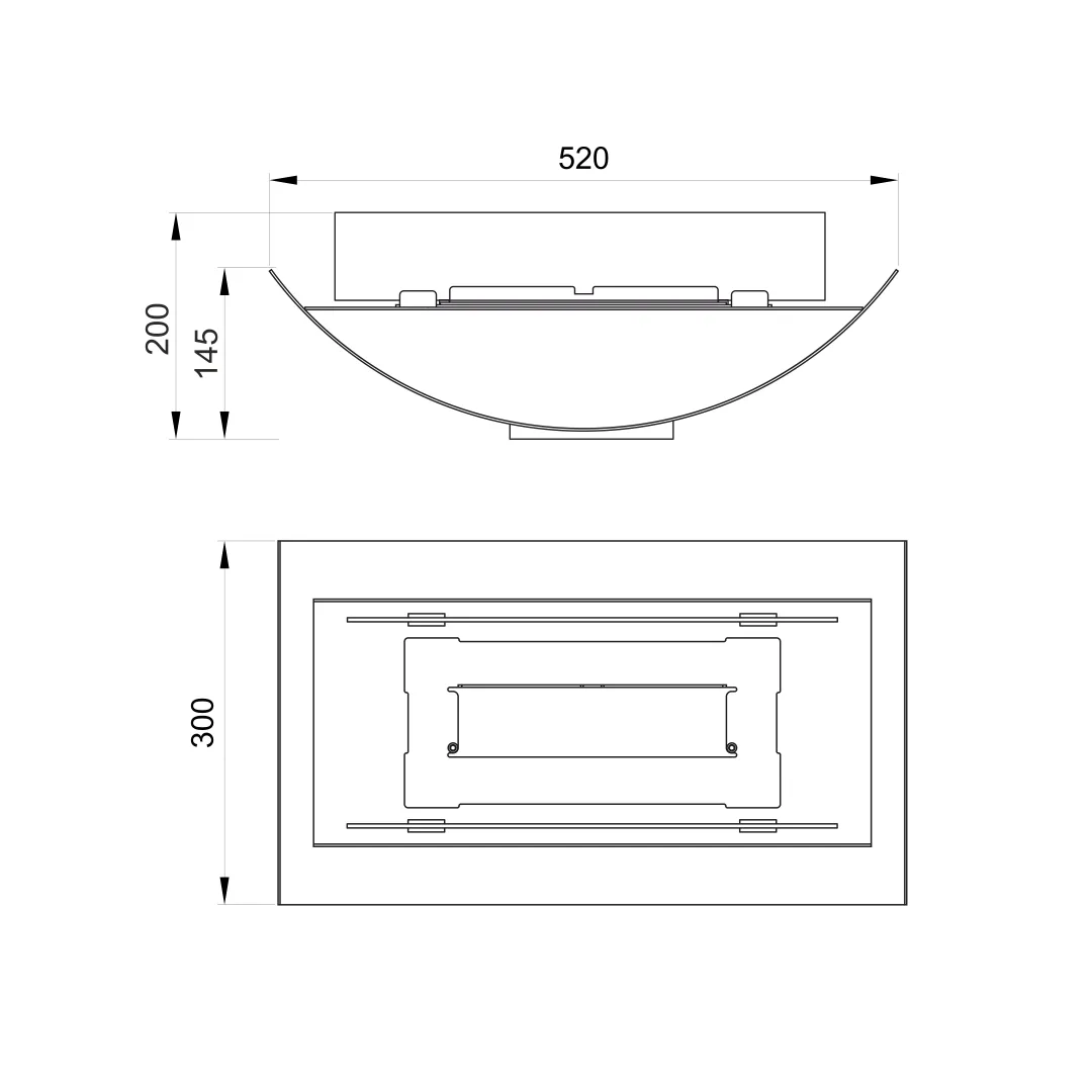 1.3Eclipse Arc Biofireplace
