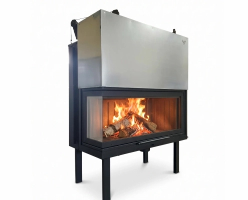 Τζάκι Αερόθερμο W 100 Corner fire