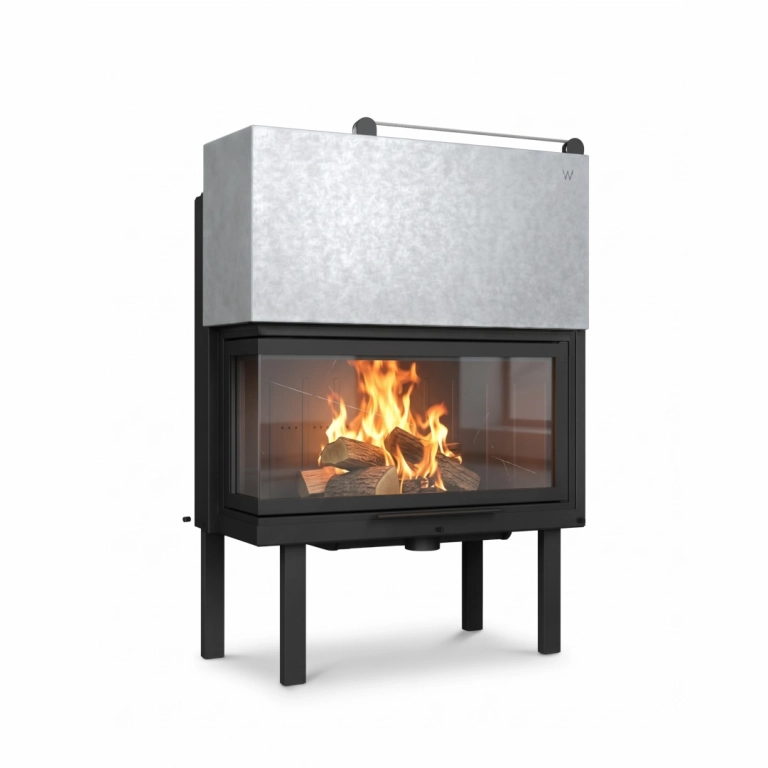 Air-Heating Energy Fireplace W 90 Corner